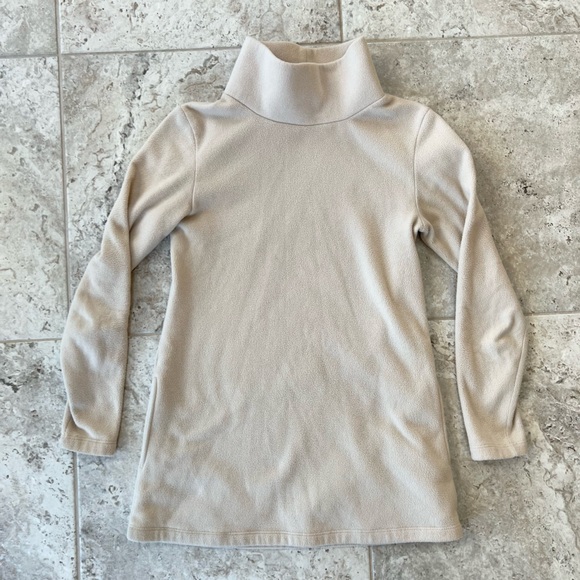 Dudley Stephens Cobble Hill Turtleneck in Vello Fleece in Cream, S - Picture 11 of 11